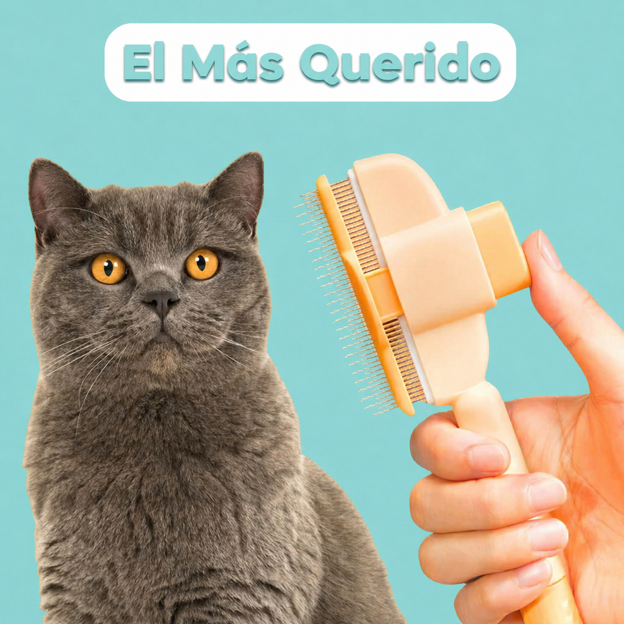 Cepillo antiepelo para gatos