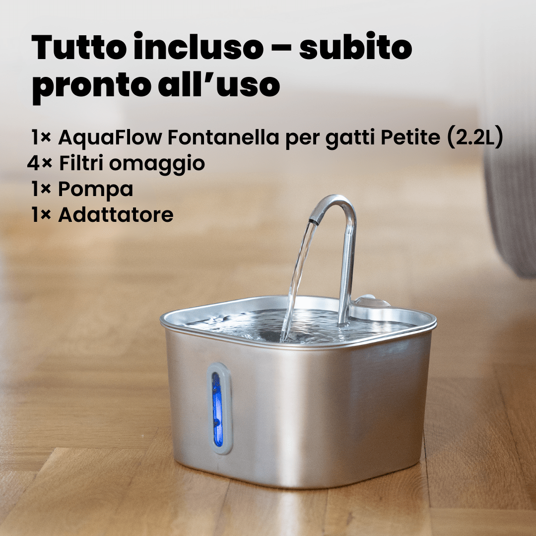 AquaFlow Pure 2.2L – Fontanella per gatti