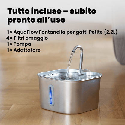 AquaFlow Pure 2.2L – Fontanella per gatti