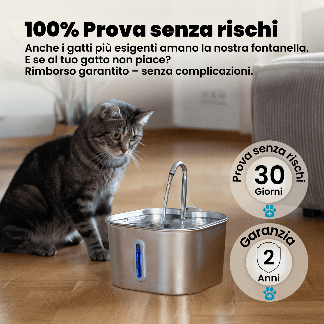 AquaFlow Pure 2.2L – Fontanella per gatti