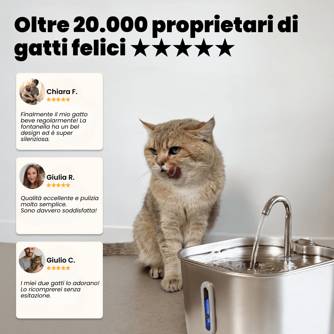 AquaFlow Pure 2.2L – Fontanella per gatti