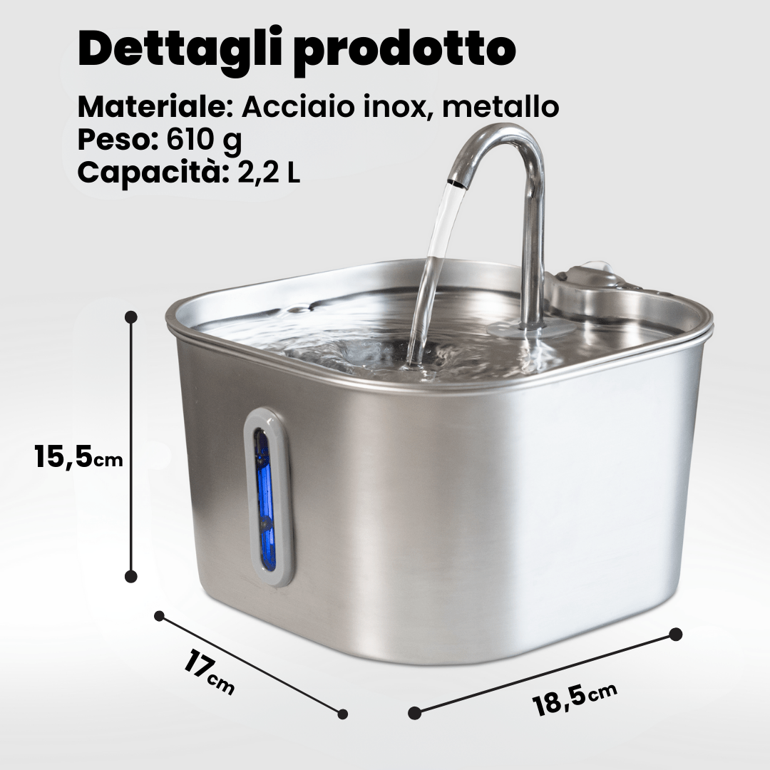 AquaFlow Pure 2.2L – Fontanella per gatti