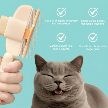Spazzola antipeli per gatti