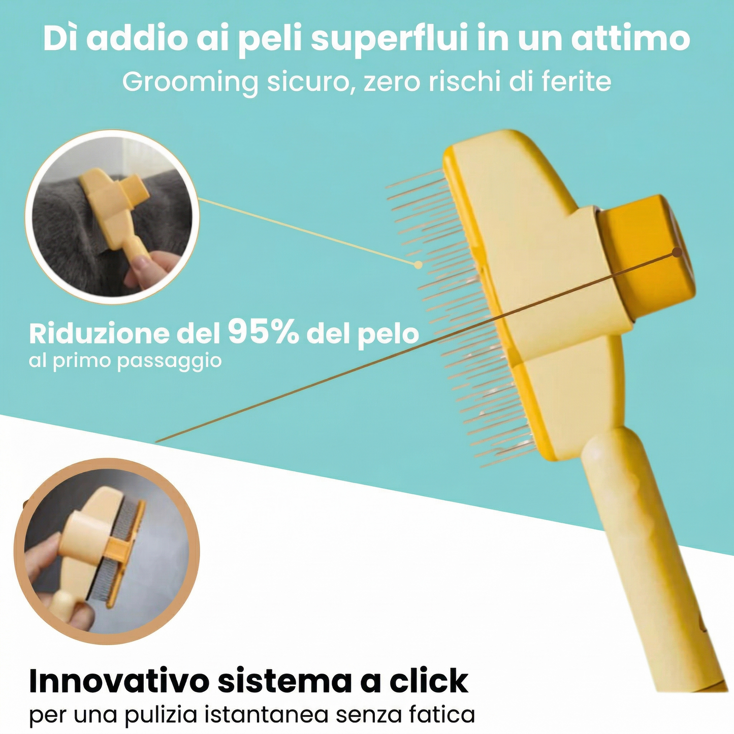 Spazzola antipeli per gatti